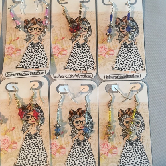 Colorful Homemade Earrings - Picture 6 of 7